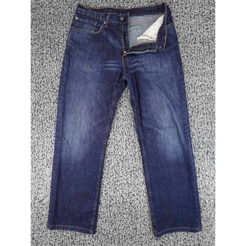 Levi's 514 Straight Fit Jeans Mens 34x30 Dark Wash Blue Denim 005140765